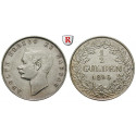 Nassau, Herzogtum Nassau, Adolph, 1/2 Gulden 1856, nearly xf