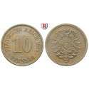 German Empire, Standard currency, 10 Pfennig 1876, A, xf, J. 4