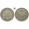 German Empire, Standard currency, 10 Pfennig 1906, D, xf-unc, J. 13