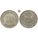 German Empire, Standard currency, 10 Pfennig 1915, D, xf / FDC, J. 13