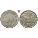 German Empire, Standard currency, 10 Pfennig 1916, D, xf / FDC, J. 13