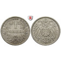 German Empire, Standard currency, 1 Mark 1907, J, xf, J. 17