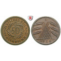 Weimar Republic, Standard currency, 50 Rentenpfennig 1924, E, FDC, J. 310