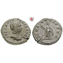 Roman Imperial Coins, Julia Domna, wife of Septimius Severus, Denarius 214, xf