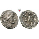 Roman Republican Coins, M. Junius Brutus, Denarius, good vf