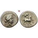 Roman Republican Coins, M. Aemilius Lepidus, Denarius 61 BC, good vf