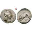 Italy-Lucania, Velia, Didrachm 334-300 BC, xf