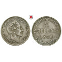 Mecklenburg, Mecklenburg-Strelitz, Georg, 4 Schilling 1846, good vf