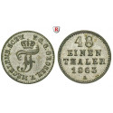 Mecklenburg, Mecklenburg-Schwerin, Friedrich Franz II., 1/48 Taler 1863, vf-xf