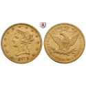 USA, 10 Dollars 1879, 15.05 g fine, vf-xf