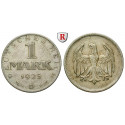 Weimar Republic, Standard currency, 1 Mark 1925, D, vf, J. 311