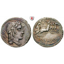 Roman Republican Coins, L. Iulius Bursio, Denarius 85 BC, good vf