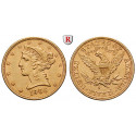 USA, 5 Dollars 1906, 7.52 g fine, vf-xf / xf