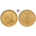 German Empire, Württemberg, Wilhelm II., 20 Mark 1905, F, nearly xf, J. 296
