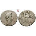 Roman Imperial Coins, Augustus, Denarius 18-16 BC, nearly vf