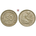 Federal Republic, Standard currency, 50 Pfennig 1950, G, xf, J. 379