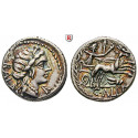 Roman Republican Coins, C. Allius Bala, Denarius 92 BC, vf-xf