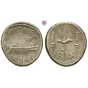 Roman Republican Coins, Marcus Antonius, Denarius 32-31 BC, xf
