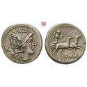 Roman Republican Coins, C. Maianius, Denarius 153 BC, vf-xf