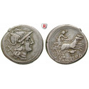Roman Republican Coins, Anonymous, Denarius 189-180 BC, vf