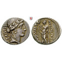 Roman Republican Coins, Man. Acilius Glabrio, Denarius 49 BC, vf-xf