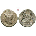 Roman Republican Coins, Q. Minucius Thermus, Denarius 103 BC, good vf