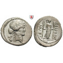 Roman Republican Coins, P. Clodius, Denarius 42 BC, xf / vf-xf