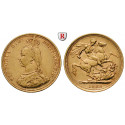 Australia, Victoria, Sovereign 1887-1893, 7.32 g fine, vf