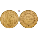 France, Third Republic, 100 Francs 1906, 29.03 g fine, xf