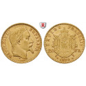 France, Napoleon III, 20 Francs 1870, 5.81 g fine, nearly xf