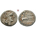 Roman Republican Coins, C. Curiatius Trigeminus, Denarius 135 BC, good vf