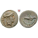 Roman Republican Coins, Albinus Bruti, Denarius 48 BC, xf / xf-unc
