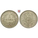 German Empire, Standard currency, 1 Mark 1875, F, xf, J. 9