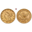 USA, 2 1/2 Dollars 1901, 3.76 g fine, xf