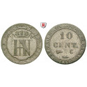 Westfalen, Kingdom, Hieronymus Napoleon, 10 Centimes 1812, vf