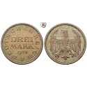 Weimar Republic, Standard currency, 3 Mark 1924, J, vf-xf, J. 312