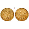 USA, 2 1/2 Dollars 1834, 3.76 g fine, vf