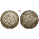 German Empire, Mecklenburg-Schwerin, Friedrich Franz IV., 5 Mark 1915, A, xf, J. 89