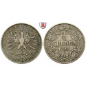 Frankfurt, City, 1/2 Gulden 1847, vf