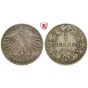 Frankfurt, City, 1/2 Gulden 1841, vf
