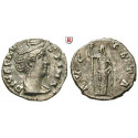 Roman Imperial Coins, Faustina Senior, wife of  Antoninus Pius, Denarius after 141, vf-xf