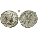 Roman Imperial Coins, Septimius Severus, Denarius 201, good xf