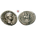 Roman Imperial Coins, Domitian, Caesar, Denarius 76-77, good vf