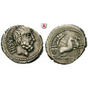 Roman Republican Coins, L. Titurius Sabinus, Denarius, good vf