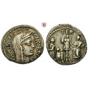 Roman Republican Coins, L. Aemilius Lepidus Paullus, Denarius 62 BC, good vf