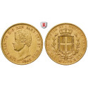 Italy, Kingdom Of Sardinia, Carlo Alberto, 20 Lire 1847, 5.81 g fine, vf