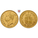 Italy, Kingdom Of Italy, Umberto I, 20 Lire 1882, 5.81 g fine, nearly xf