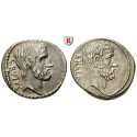 Roman Republican Coins, M. Junius Brutus, Denarius 54 BC, vf-xf