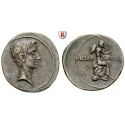 Roman Republican Coins, Octavian, Denarius 32-29 BC, vf-xf