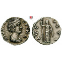 Roman Imperial Coins, Faustina Senior, wife of  Antoninus Pius, Denarius after 141, vf-xf